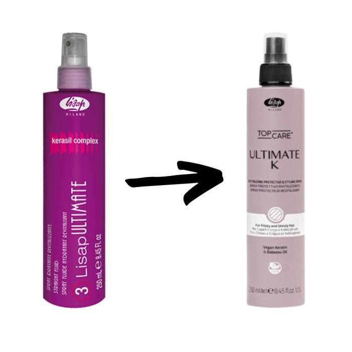 Lisap-Top-Care-Ultimate-K-spray-termoochronny-do-włosów,-zestaw-3-x-250-ml