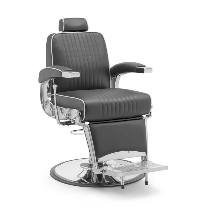 Fotel barberski Gentleman czarny z chromowaną podstawą.jpg