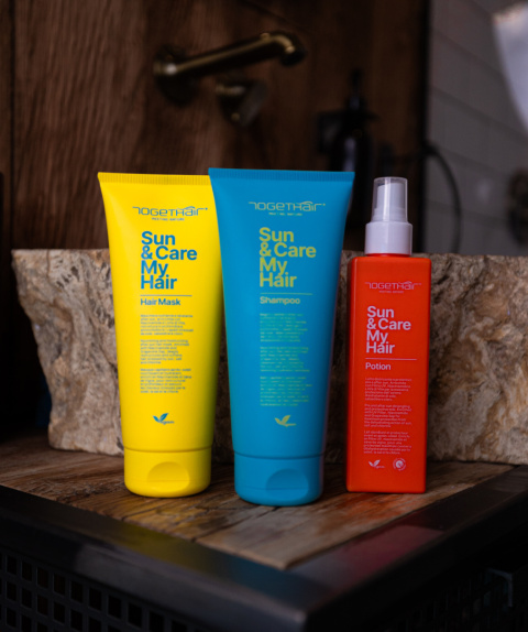 Togethair Sun&Me Care Hair zestaw szampon maska mleczko