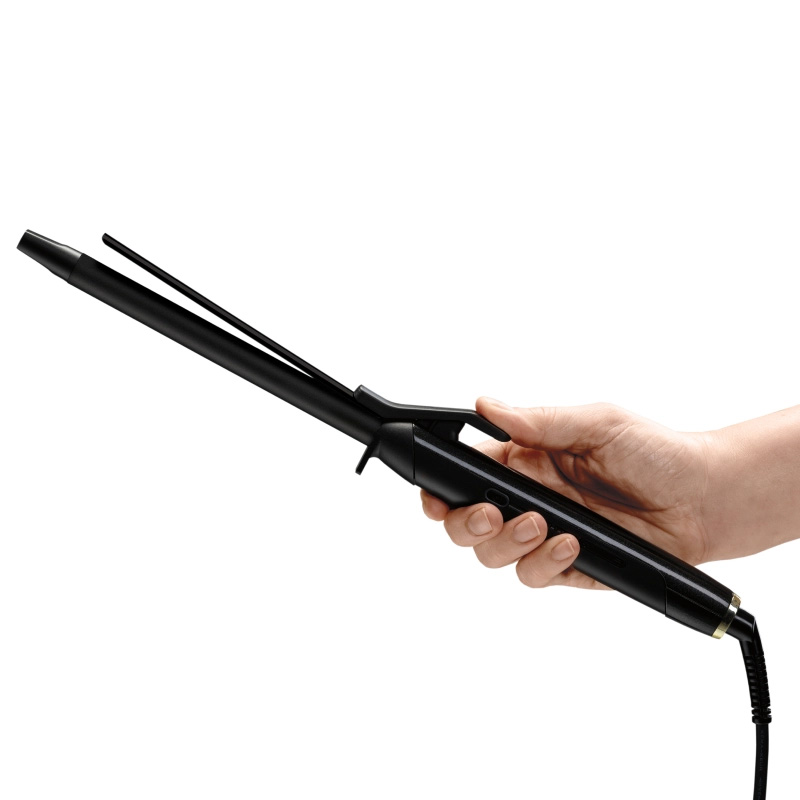 Babyliss PRO lokówka Curling TONG 16 mm trzymana w dłoni podczas stylizacji
