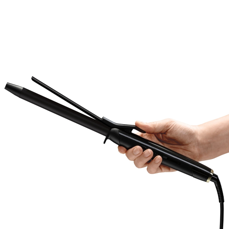 Babyliss PRO lokówka Curling TONG 19 mm trzymana w dłoni podczas stylizacji