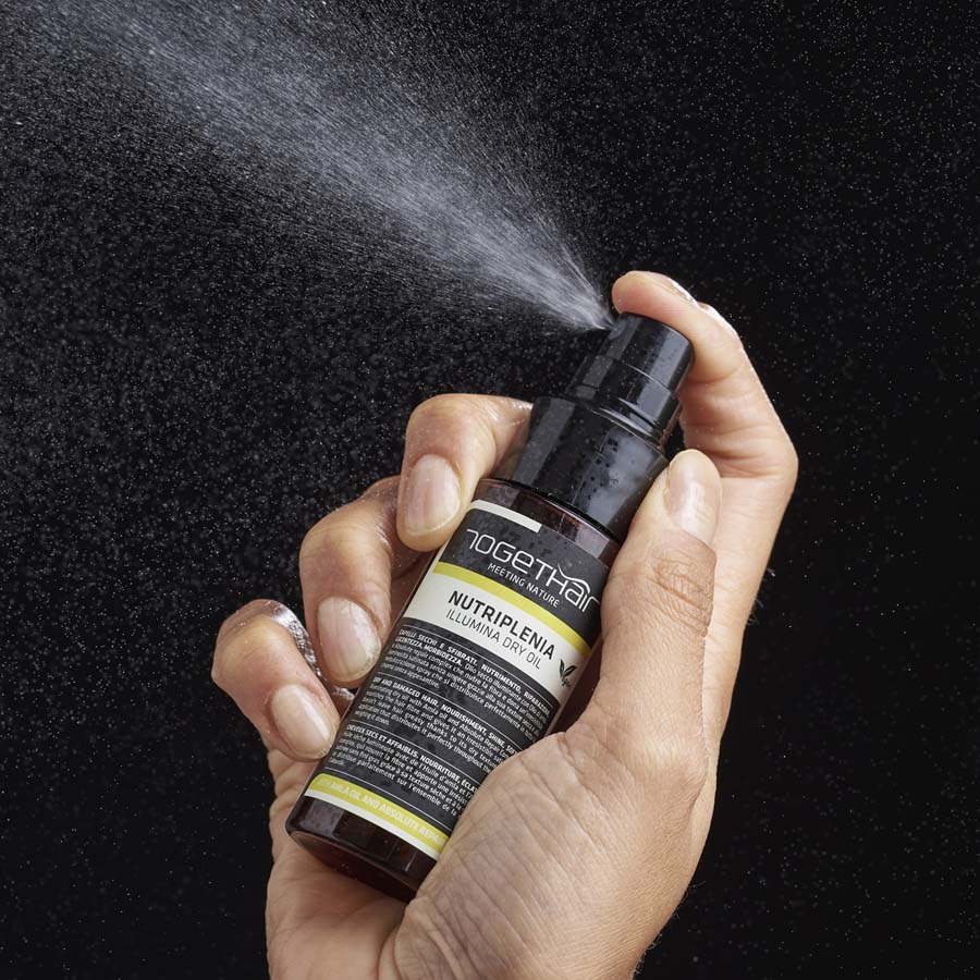 Togethair Nutriplenia Illumina Dry Oil aplikacja spray